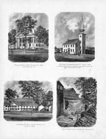 Windham County Court House, Old congregational Church, Westminster, Jail, Whetstone Falls, Brattelboro, Windham County 1869